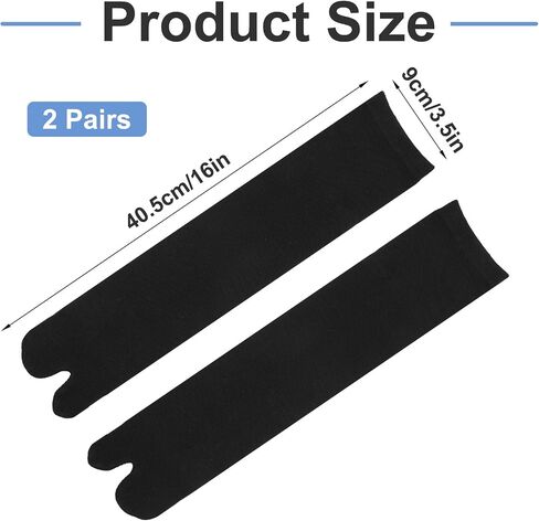 2 Pairs Unisex Split Toe Tabi Socks for Flip Flops, Casual Long Flip Flops Socks Knee High Over Calf Length in Saudi Arabia