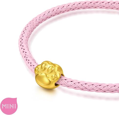 CHOW SANG SANG 999 Gold Charme Cute Paw Charm Bracelet for Women & Men 17cm 96560C in Kuwait
