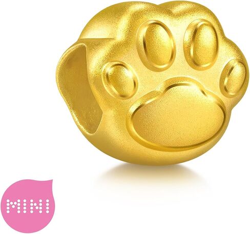 CHOW SANG SANG 999 Gold Charme Cute Paw Charm Bracelet for Women & Men 17cm 96560C in Kuwait