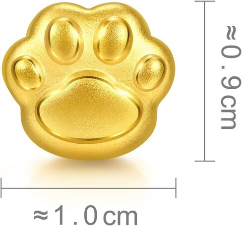 CHOW SANG SANG 999 Gold Charme Cute Paw Charm Bracelet for Women & Men 17cm 96560C in Kuwait