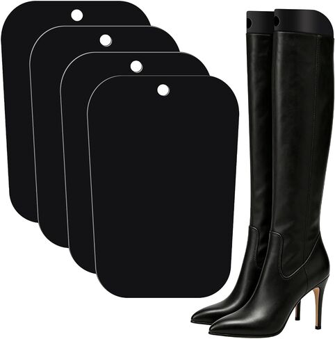 Boot Shapers, 16 Inches Boot Inserts to Keep Shape for Women and Men, Boot Holders to Hold Up Tall Boots, Reusable, Black Boot Stand Up Inserts, 4 Pack (2 Pairs) in Saudi Arabia