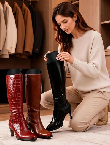 Boot Shapers, 16 Inches Boot Inserts to Keep Shape for Women and Men, Boot Holders to Hold Up Tall Boots, Reusable, Black Boot Stand Up Inserts, 4 Pack (2 Pairs) in Saudi Arabia