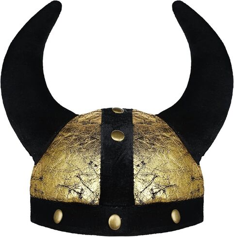PENINSULA LOVE Medieval Viking Helmet Hat Middle Ages Warrior Hat Cosplay Ox Horns Cap Halloween Devil Cap for Women Men in Kuwait