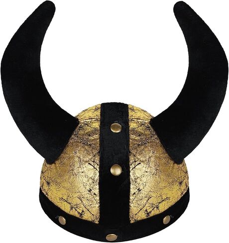 PENINSULA LOVE Medieval Viking Helmet Hat Middle Ages Warrior Hat Cosplay Ox Horns Cap Halloween Devil Cap for Women Men in Kuwait