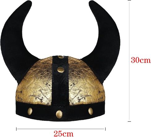 PENINSULA LOVE Medieval Viking Helmet Hat Middle Ages Warrior Hat Cosplay Ox Horns Cap Halloween Devil Cap for Women Men in Kuwait