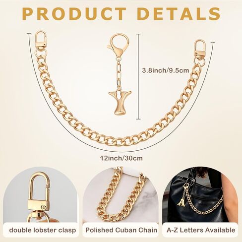 Snycler Bubble Letter Bag Charm Metal Chain Keychain Fashion Women Handbag Purse Pendant Accessories Birthday Gift in Saudi Arabia