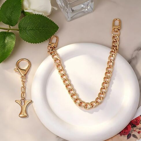 Snycler Bubble Letter Bag Charm Metal Chain Keychain Fashion Women Handbag Purse Pendant Accessories Birthday Gift in Saudi Arabia