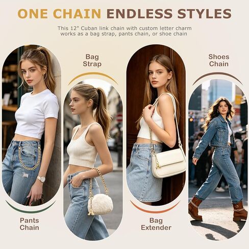 Snycler Bubble Letter Bag Charm Metal Chain Keychain Fashion Women Handbag Purse Pendant Accessories Birthday Gift in Saudi Arabia