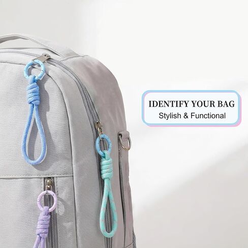 8 Pcs Paracord Keychain Lanyard Set, Handmade Braided Rope Key Strap in 8 Colors, Lightweight Durable Key Holder for Car Keys, Backpacks and Outdoor EDC in Saudi Arabia