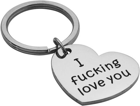 Beeshion I Cerealsly Love You Keychain Heart Charm Key Chain Couple Gift for Husband Boyfriend Gift in Saudi Arabia
