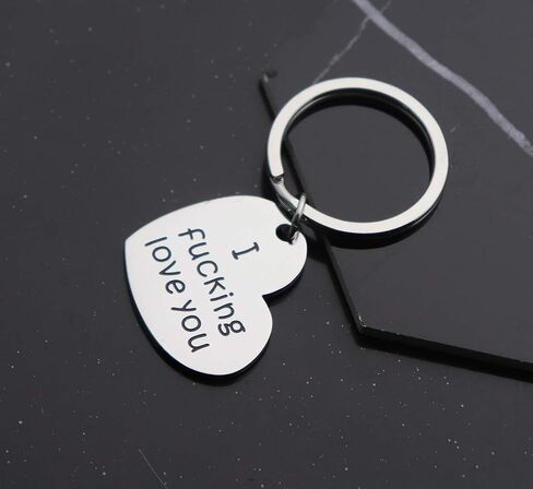 Beeshion I Cerealsly Love You Keychain Heart Charm Key Chain Couple Gift for Husband Boyfriend Gift in Saudi Arabia