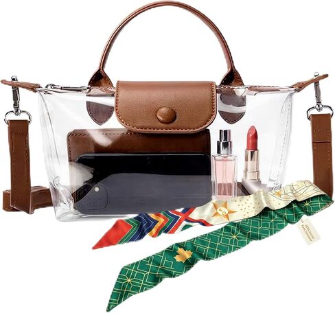 Clear Bag for Stadium Events Small Clear Crossbody Purse for Stadium Approved,See Through Purse in Kuwait