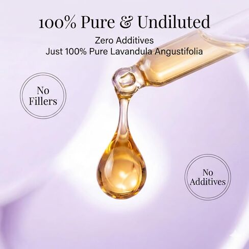 French Lavender Essential Oil 15ml, 100% Pure Natural Therapeutic Grade Undiluted, High Altitude Lavandula Angustifolia, Aromatherapy Diffuser Sleep & Relaxation, Haute Provence France in Saudi Arabia