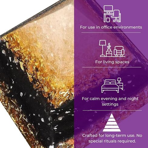 هرم طاقة Orgone مع العقيق اليماني والكوارتز الشفاف والشونغايت - مصنوع يدويًا في ألمانيا، مستوحى من فيلهلم رايش - من أجل تناغم الغرفة والطاقة المتوازنة في المساحات الحديثة (5G، WiFi، EMF) in Kuwait