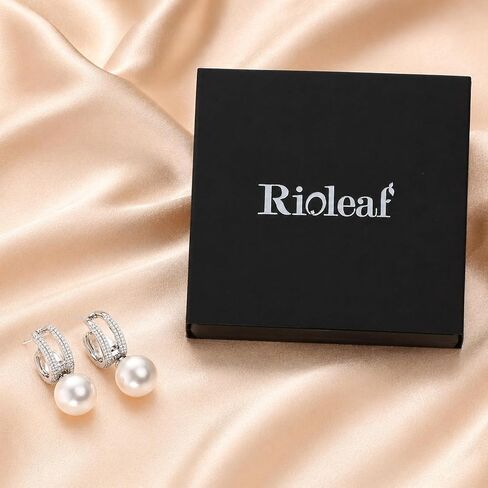 Pearl Hoop Stud Earrings for Women | Elegant Silver Tone Removable Pearl Earrings with S925 Sterling Silver Posts, Convertible Jewelry for Work Wedding Party in Saudi Arabia