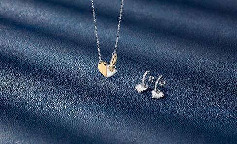 Tommy Hilfiger Women's Jewelry - Stainless Steel Heart Hoop Earrings with Sparkling Crystals - 21mm - Perfect for Casual or Dressy Occasions - Gifts for Her in Kuwait