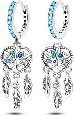 PARCOM 925 Sterling Silver Hypoallergenic Earrings for Women - Sparkly Cubic Zirconia Jewelry Gifts for Sensitive Ears, Christmas Birthday Party, perfect Valentine's Day gift in Saudi Arabia
