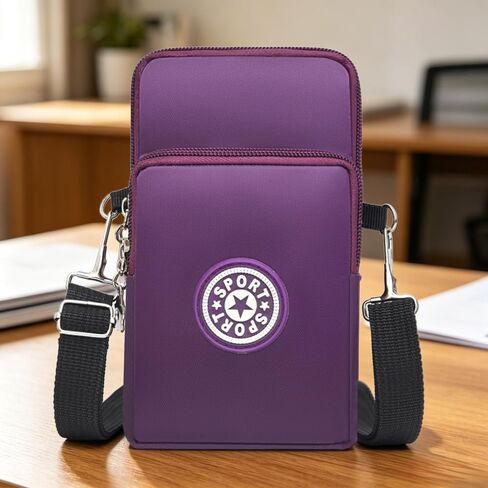Travel Cell Phone Pouch Belt Pouch, Phone Holster Crossbody Bag with Shoulder Strap for Smartphone Walking Passport in Kuwait