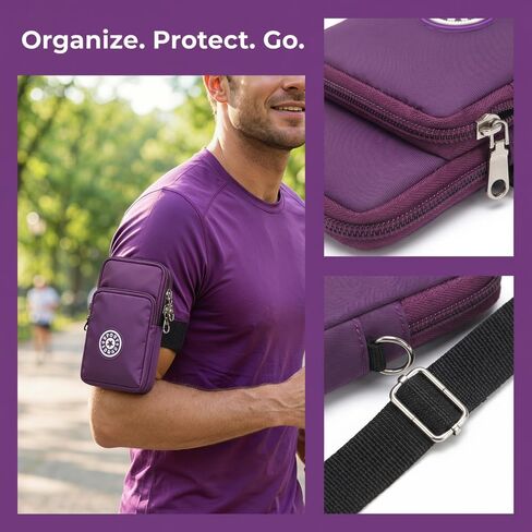 Travel Cell Phone Pouch Belt Pouch, Phone Holster Crossbody Bag with Shoulder Strap for Smartphone Walking Passport in Kuwait
