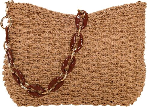Boho Handwoven Straw Bags for Women Casual Straw Crossbody Bags for Women Adjustable Strap Summer Crossbody Bags for Women Lightweight Woven Shoulder Purse for Beach Vacation Travel Daily Outing in Saudi Arabia
