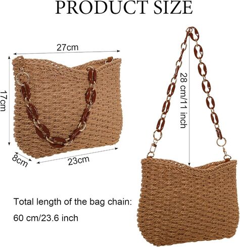Boho Handwoven Straw Bags for Women Casual Straw Crossbody Bags for Women Adjustable Strap Summer Crossbody Bags for Women Lightweight Woven Shoulder Purse for Beach Vacation Travel Daily Outing in Saudi Arabia