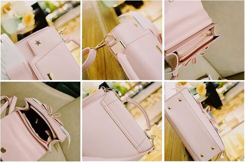 JHVYF Women's Cute Wings Bow Top Handle Cross Body Shoulder Bags Girls Kawaii Handbag Pink in Saudi Arabia