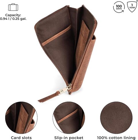 BERLINER BAGS Genuine Leather Cell Phone Purse Kim, Small Crossbody Bags for Women, Phone Wallet in Kuwait