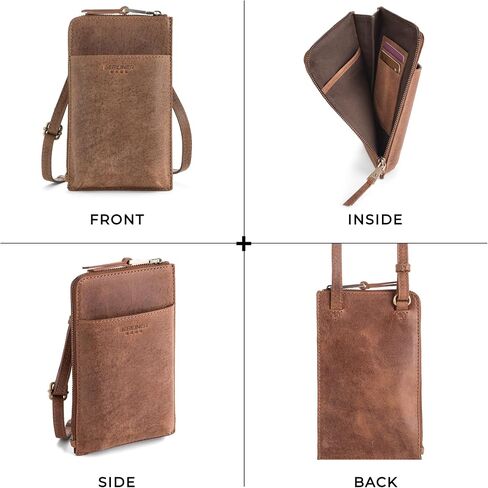 BERLINER BAGS Genuine Leather Cell Phone Purse Kim, Small Crossbody Bags for Women, Phone Wallet in Kuwait