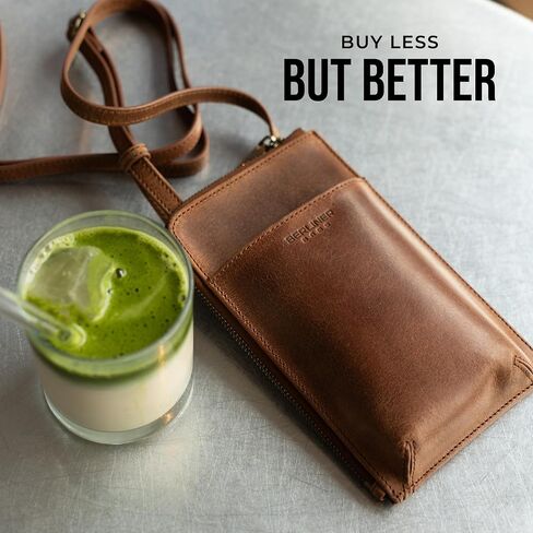 BERLINER BAGS Genuine Leather Cell Phone Purse Kim, Small Crossbody Bags for Women, Phone Wallet in Kuwait