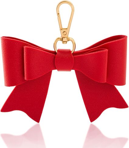 Leather Bag Charms for Handbags - Cute Bow Bag Charm, 3D Pink Coquette Purse Keychain, Coquette Key Chain Gift in Saudi Arabia