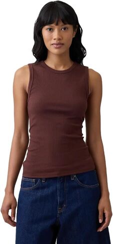 Gap Women's Ribbed High Neck Tank in Kuwait