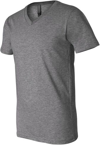 BELLA+CANVAS Unisex Jersey Short-Sleeve V-Neck T-Shirt XL DEEP Heather in Kuwait