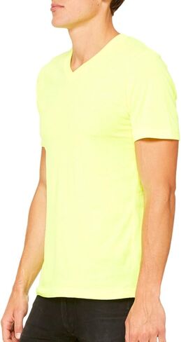 BELLA+CANVAS Unisex Jersey Short-Sleeve V-Neck T-Shirt XL DEEP Heather in Kuwait