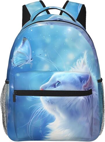 Elephant Backpack Gifts for Girls Boys Kids Teens, Travel Backpacks Laptop Rucksack, Bookbag, Elephant & Fairy Moonlit Back Pack Accessories Bags for School, Work, Outdoor Adventures in Kuwait