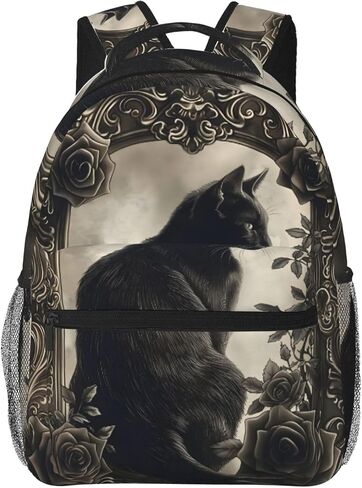 Elephant Backpack Gifts for Girls Boys Kids Teens, Travel Backpacks Laptop Rucksack, Bookbag, Elephant & Fairy Moonlit Back Pack Accessories Bags for School, Work, Outdoor Adventures in Kuwait