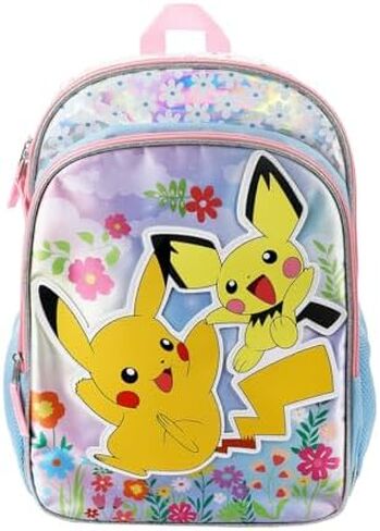 Bioworld Pokemon Pikachu & Pichu Youth 16" Satin Backpack in Kuwait