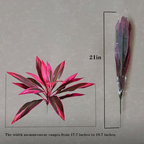 UV Resistant Artificial Tropical Plants, Fake Ti Leaf Cordyline, Faux Greenery for Outdoor Patio Garden Decor in Saudi Arabia