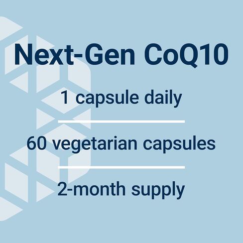 Life Extension AmpliQ CoQ10, Heart Health, Kidney and Liver Health, ubiquinone 100 mg, Advanced Formula, Gluten Free, Non-GMO, Vegetarian, 60 Capsules in Kuwait