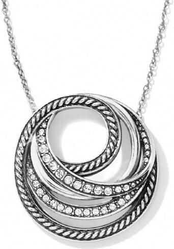 Brighton Neptune's Rings Short Necklace (Silver) in Saudi Arabia