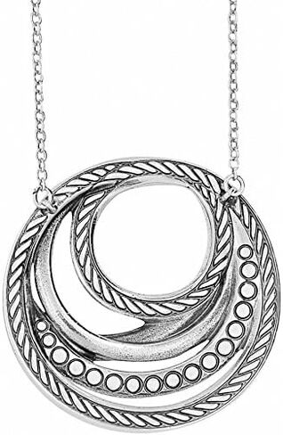 Brighton Neptune's Rings Short Necklace (Silver) in Saudi Arabia