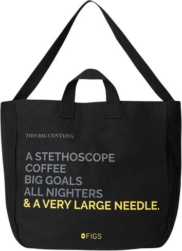 FIGS A Very Large Needle Tote Bag — Super Spacious with Handles and a Crossbody Strap in Saudi Arabia