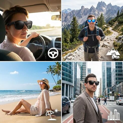 HAOLOTA Fit Over Sunglasses-Polarized for Men, Oversized Sun Glasses Square Shades UV400 Protection for Driving in Saudi Arabia
