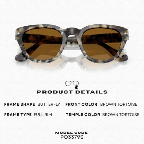 Persol PO3379S butterfly Shape Sunglasses With Official Eyewear Kit in Kuwait