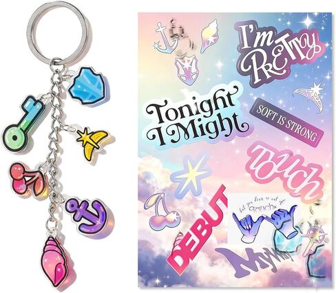 Merch Keychain Acrylic Lightstick Keyring Charm Pendant Backpack Accessories Concert Merch for Fans Gifts in Saudi Arabia