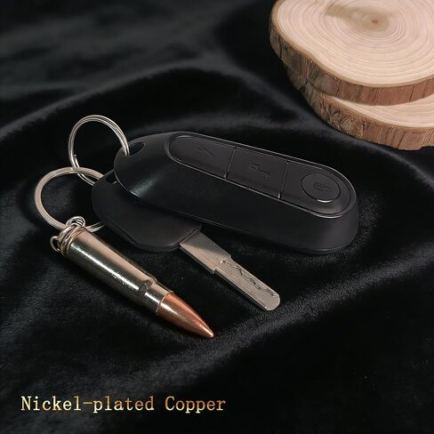 Bullet Keychain Real Fired Shell Casing Keyring Gift for Men Veterans Military Memorial Collectible Home Decor Accessories in Saudi Arabia