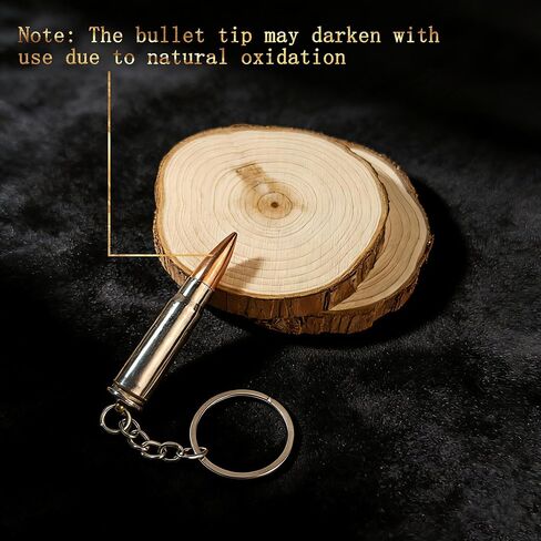 Bullet Keychain Real Fired Shell Casing Keyring Gift for Men Veterans Military Memorial Collectible Home Decor Accessories in Saudi Arabia