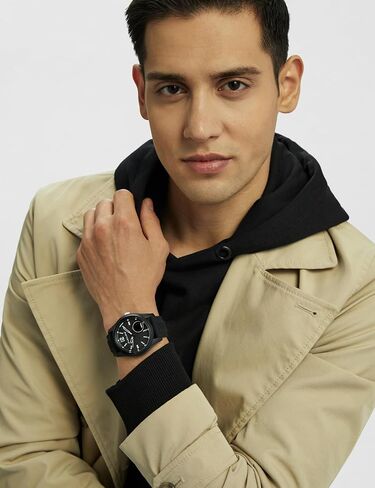 Skechers Men's Sellas Analog-Digital Black Silicone Watch (Model: SR5268) in Kuwait