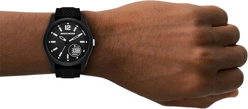 Skechers Men's Sellas Analog-Digital Black Silicone Watch (Model: SR5268) in Kuwait