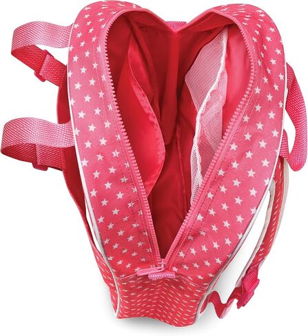 Badger Basket Doll Travel Backpack - Star Design Toy Carrier Bag Includes Plush Pet Pocket Adjustable Straps Storage Pockets Pretend Play Accessories - Fits 14.5 to 18 Inch Dolls - Pink in Kuwait