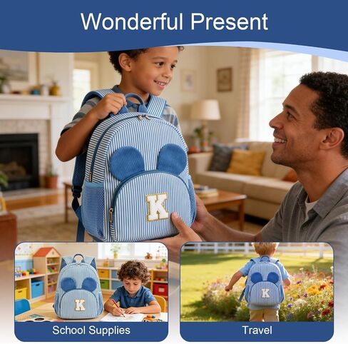 DSIUE Toddler Backpack Corduroy Backpack for Boys Girls 2-5 Kids Backpack for Travel Preschool Daycare in Saudi Arabia
